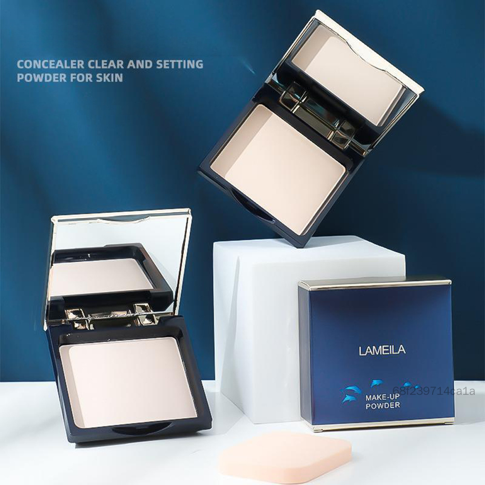 Phấn Nén Chống Lão Hóa Hút Bã Nhờn Phấn Phủ Che Phủ Toàn Diện Làm Da Sương Mai Trang Điểm Tự Nhiên HUB-VN