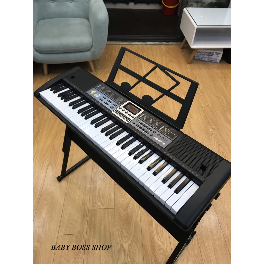 Đàn Piano Đàn Organ Electronic Keyboard Đàn 61 phím - Đàn piano giá rẻ 61 phím cho bé Kích thích trí thông minh cho bé loại xịn có củ cắm điện