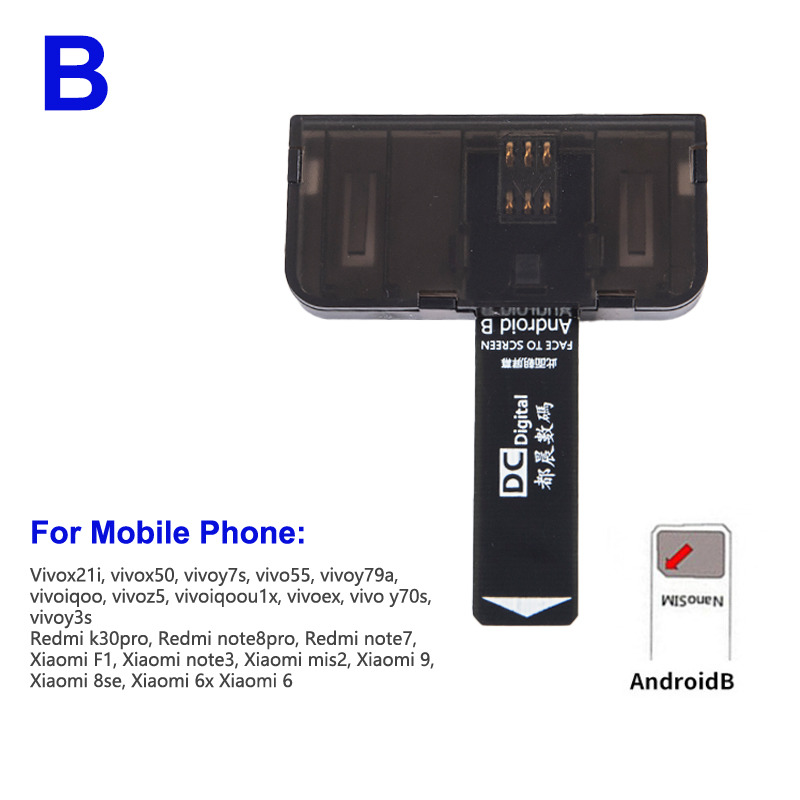 UCW 1PC thẻ Sim Adapter Sim đầu đọc thẻ mini Sim nano cho điện thoại Android moble Phụ kiện điện thoại