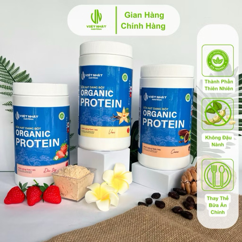 Organic Protein Powdered Nut Milk - 1kg Box - Viet Nhat Nutrition