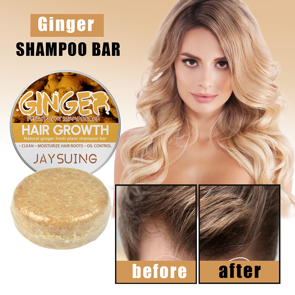 【Limited Time Only】 60g Ginger Shampoo Soap Hair Growth Water Silicone Free Ginger Shampoo Man Pack Essential Handmade Soap