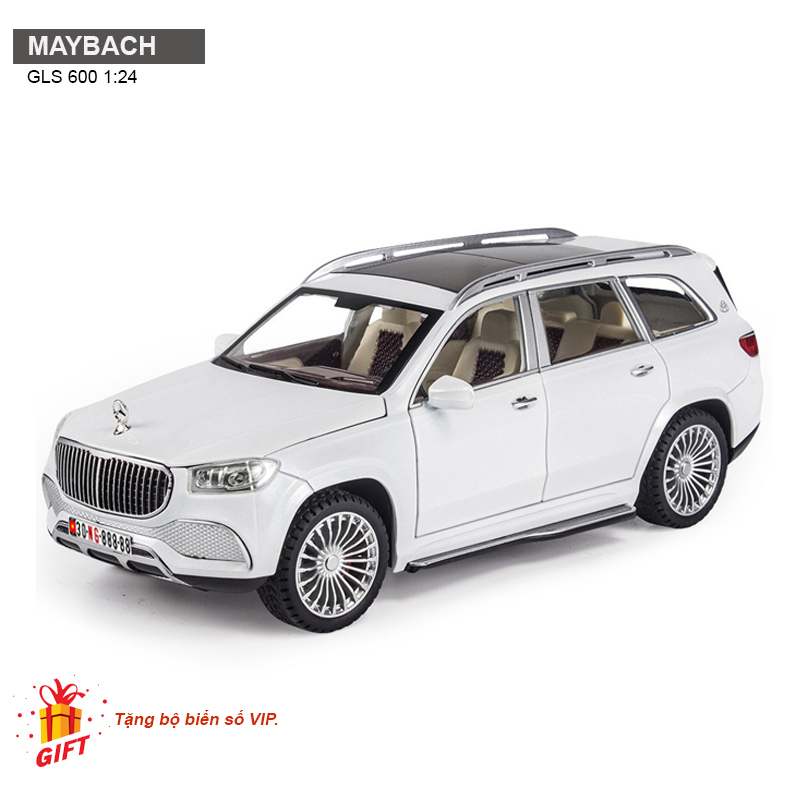 Mô hình xe ô tô Maybach Mercedes GLS600 1:24 [TẶNG BIỂN VIP]