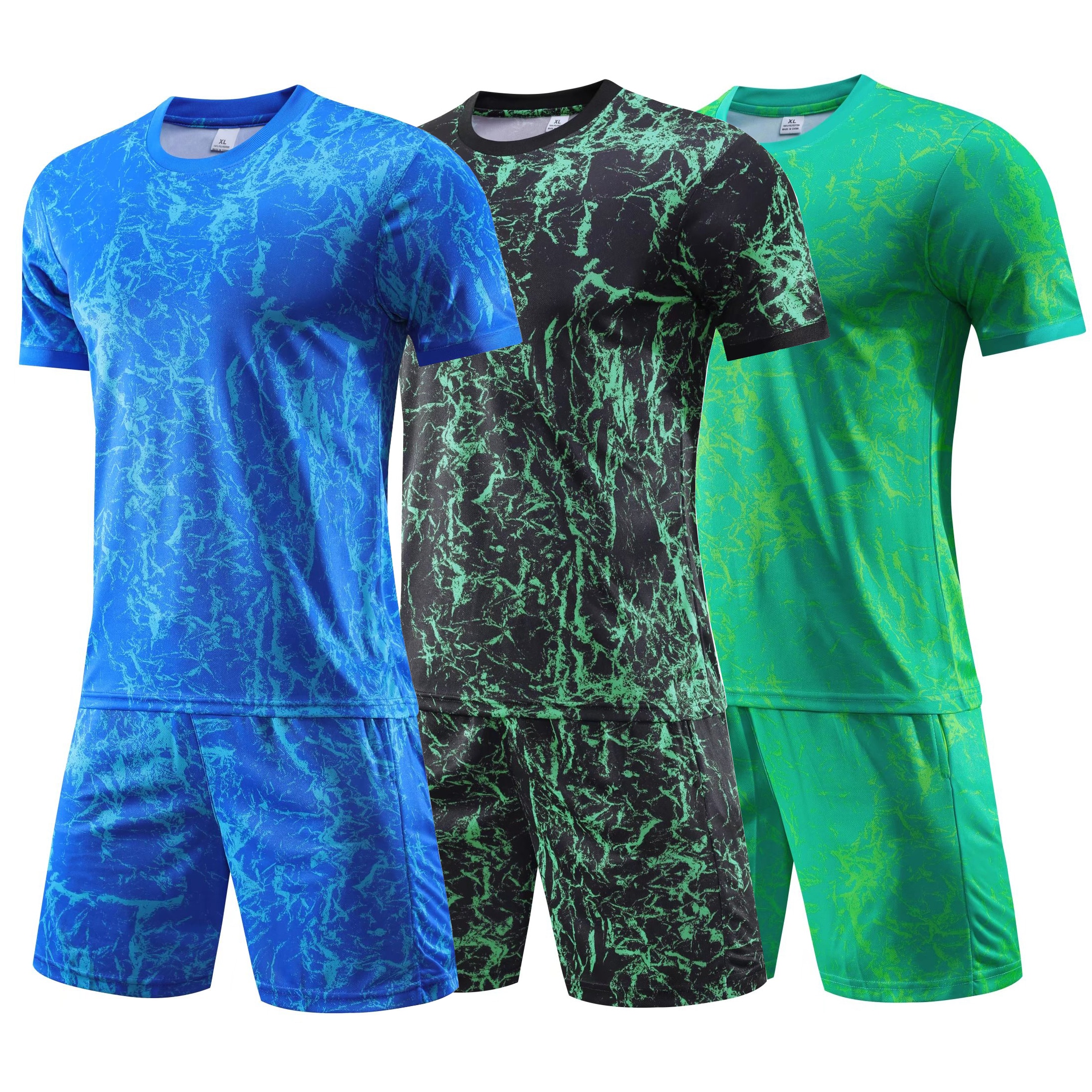 Ngụy Trang bóng đá nam Jersey Quần Short hai túi Cao Đẳng Bộ Dụng Cụ Bóng Đá Đồng Phục Tự Làm Tùy Chỉnh Phụ Nữ Bóng Đá Tracksuit Áo Sơ Mi S-3XL