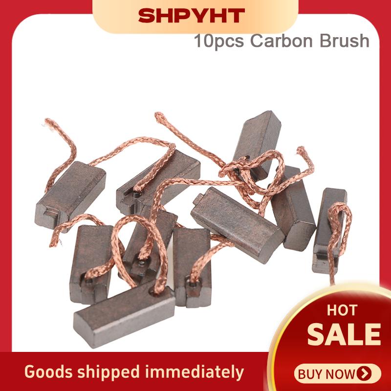 SHPYHT 10 cái 5x7x19 mét Máy phát điện Carbon bàn chải xe alternator công cụ điện xe điều chỉnh đồng thấp