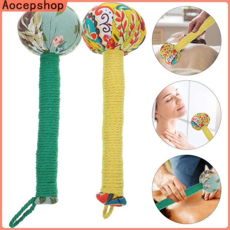 Aocepshop 2 Pcs Wormwood Moxibustion Hammer Body Held Massage Ball Cloth Neckroller Dad Hammers Foot Massager Applicator