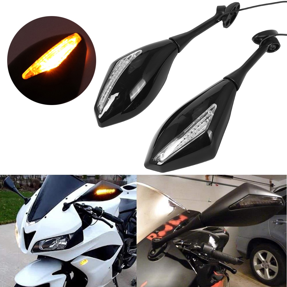 Xe Máy LED tín hiệu báo rẽ chiếu hậu xe đạp thể thao gương cho đối với HONDA CBR 600 900 1000 RR CBR300R cbr500r cbr250r