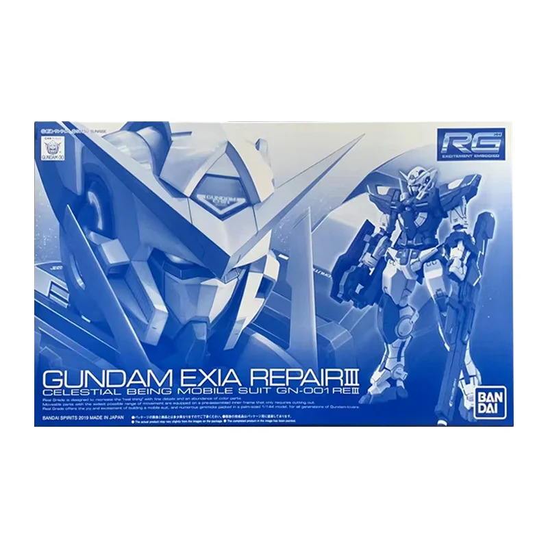 BANDAI  RG 1/144 Gundam Exia Repair III 14Cm Gundam 00 Anime Hình ảnh hành động gốc Lắp ráp Mô hình 