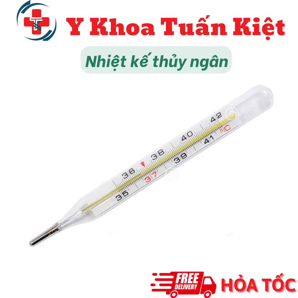 ✅ Nhiệt kế thủy ngân đo nhiệt độ cơ thể