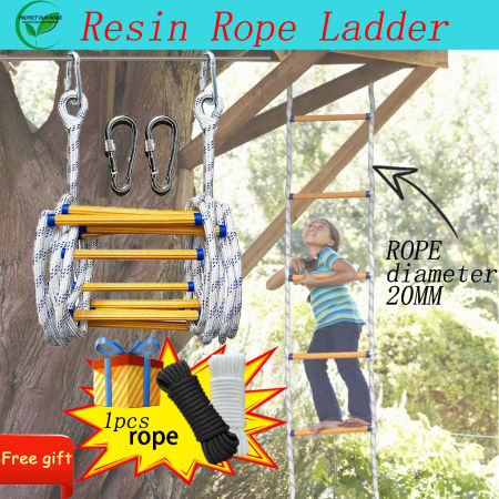 Outdoor Safety First Aid Nylon Soft Ladder (READY STOCK)