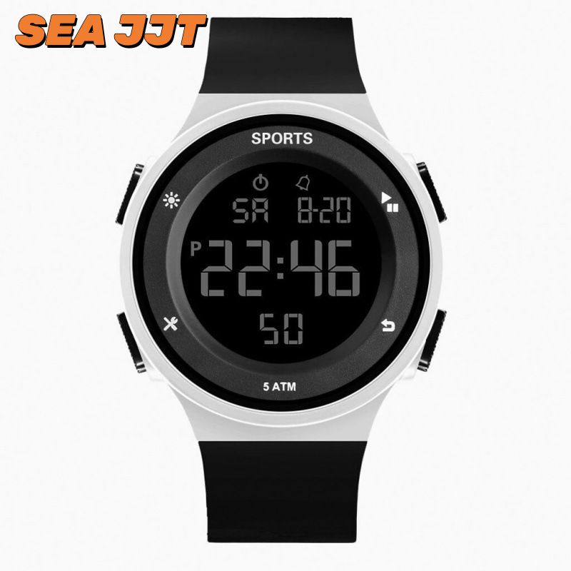 SEA JJT Fashionable Sports Digital Watch with Night Light and Water Resistance ราคา 44 บาท*ส่งฟรี