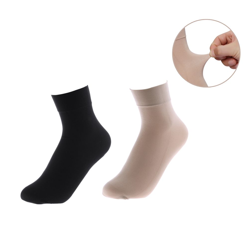 1972YAN1 1/5/10 Pairs Thu Đông Xylanh trung Bền Tất cổ chân Tất lụa Tất ngắn Tất ấm