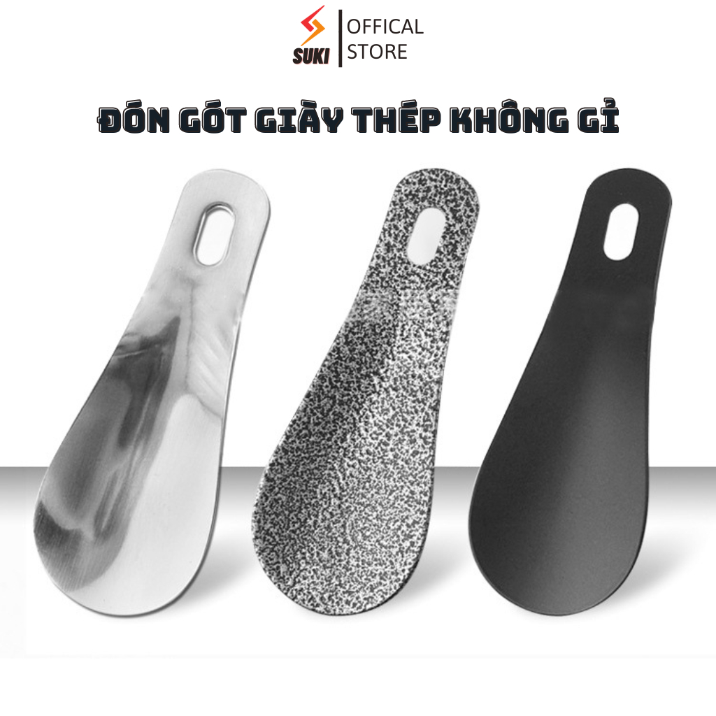 Đón Gót Giày Kim Loại Cao Cấp, chất liệu INOX không gỉ, có thể móc vào chìa khóa tiện lợi