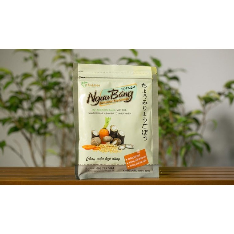 Bột nêm ngưu báng Tâm Minh, bột nêm rau củ từ thiên nhiên thuần chay không bột ngọt, chay mặn đều dùng được