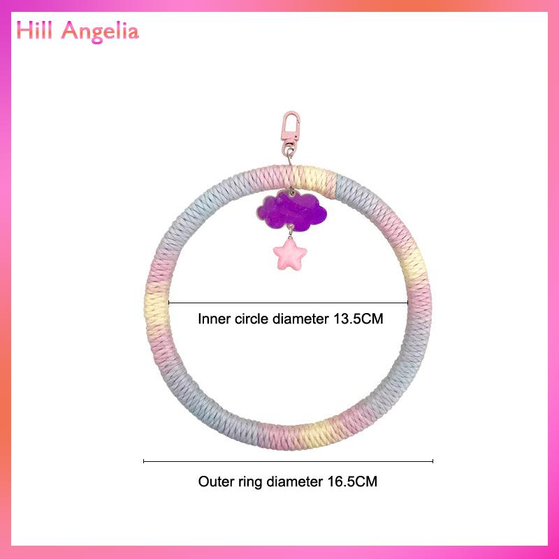 [Hill Angelia] Màu bông vẹt cực linh hoạt treo Clip Swing đầy màu sắc cá rô xoay thoải mái chim bông Dây đu vật nuôi cung cấp - 7