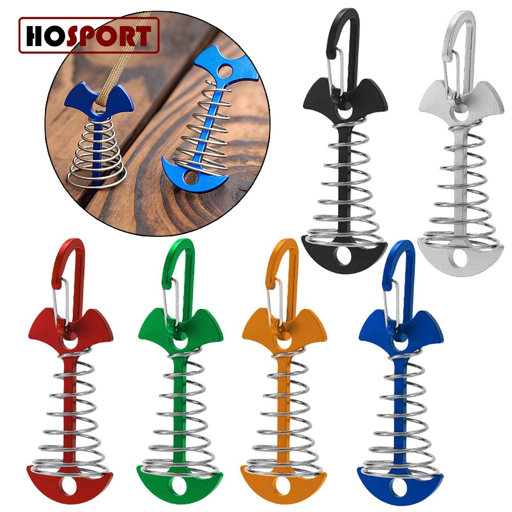เต็นท์แคมป์ปิ้ง เต็นท์กางอัตโนมัติกันน้ำ HOSPORT ชั้นพิเศษเต็นท์ Spring Nail ขนาดเล็กและน้ำหนักเบาแบบพกพา Camping เต็นท์ชั้น Fishbone Nail