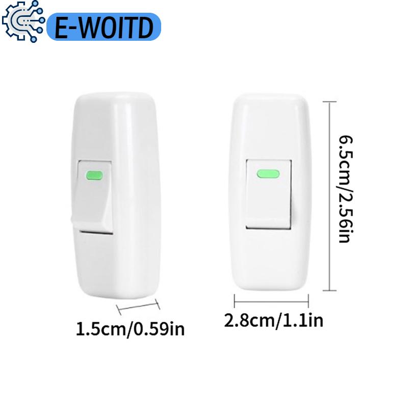 E-WOITD Light Switch For Home Classic White Inline ON OFF Table Lamp Desk Light Cord Cable Switches Electrical Accessories ราคา 23 บาท*ส่งฟรี