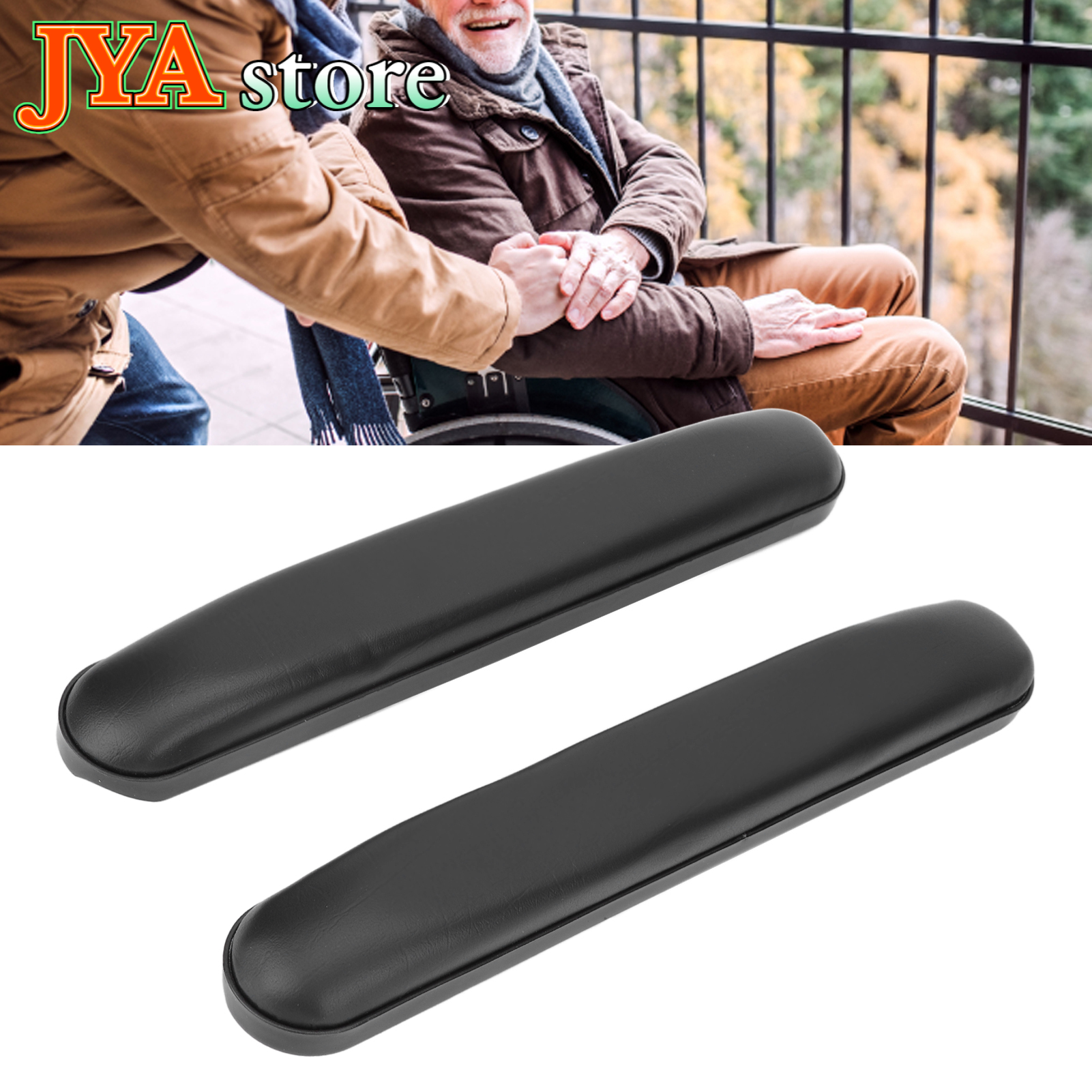 JYA store 1 Pair Wheelchair Armrest Wear Resistant Waterproof Arm Pads