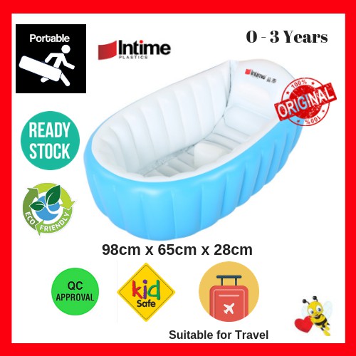 Intime Inflatable Portable Baby Bathetub Bath tub Baby Bath Tub Baby Foldable Bath Tub Kolam Mandi BabyThick Model