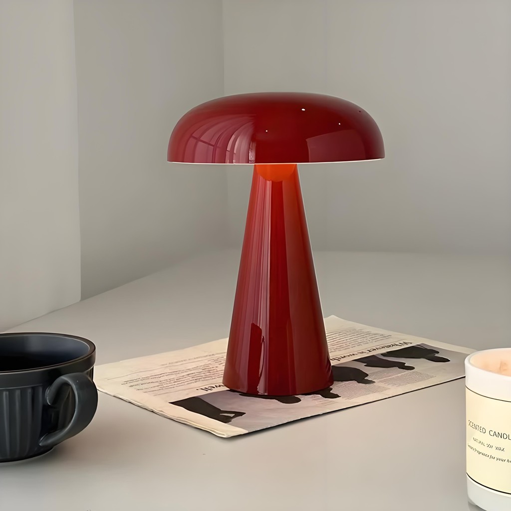  Đèn Bàn Đèn Nấm Tối Giản 3 Màu Có Thể Điều Chỉnh Độ Sáng Không Dây Sạc Đèn Led Kim Loại Dễ Thương Bóng Đèn Phòng Ngủ Đèn Ngủ Điều Khiển Cảm Ứng Đèn Ngủ Hiện Đại 