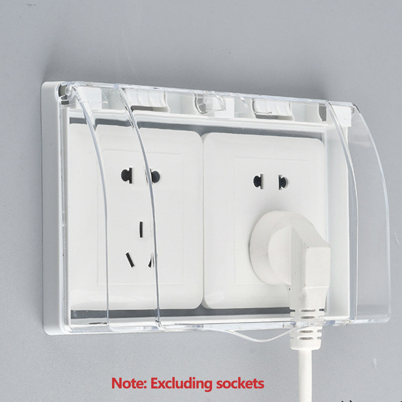 86 Type Switch Waterproof Cover Bathroom Paste Type Universal Switch Splash Box Socket Waterproof Boxes Socket Cover