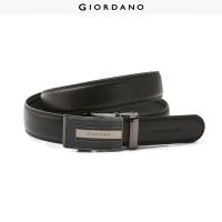 GIORDANO Nam Thắt lưng Thương hiệu tương phản Thắt lưng khóa tự động Thắt lưng trơn hai lớp bằng da không thấm nước Thời trang thường ngày Thắt lưng 01135524