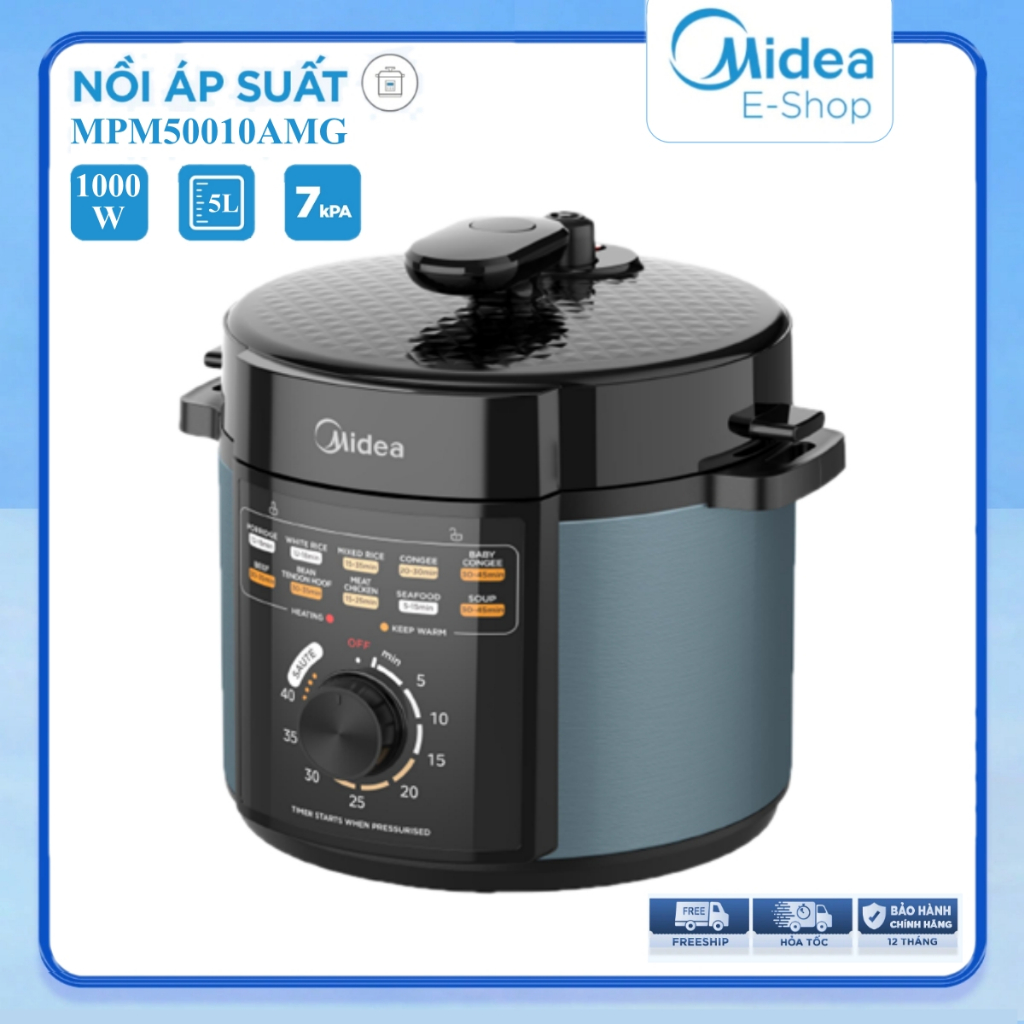Nồi áp suất điện đa ăng midea mpm50010amg