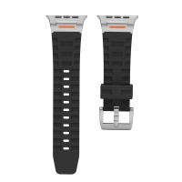 GEEKTHINK Sport Silicone Strap for Apple Watch Ultra 3/2/1 49mm Series 11/10 46mm Strap Soft Rubber Business Band 45mm 44mm 42mm for men for Iwatch Series 11 10 9 8 7 6 5 4 3 SE2 SE