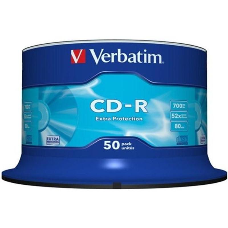 VERBATIM CDR 52X 80MIN 700MB 50PCS
