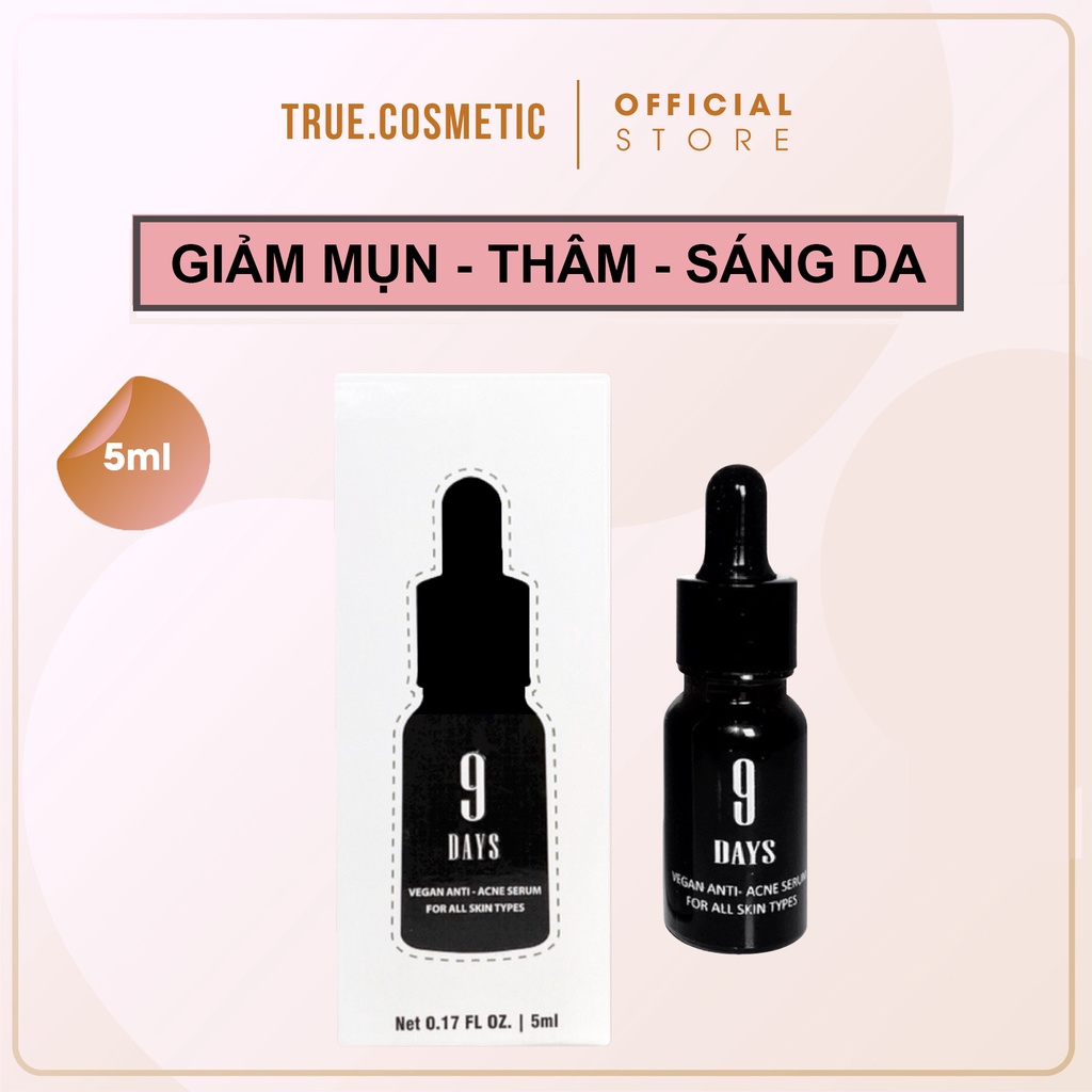 Serum ngăn ngừa mụn và thâm , se khít lỗ chân lông giúp da sáng mịn 9DAYS SKIN 5ml