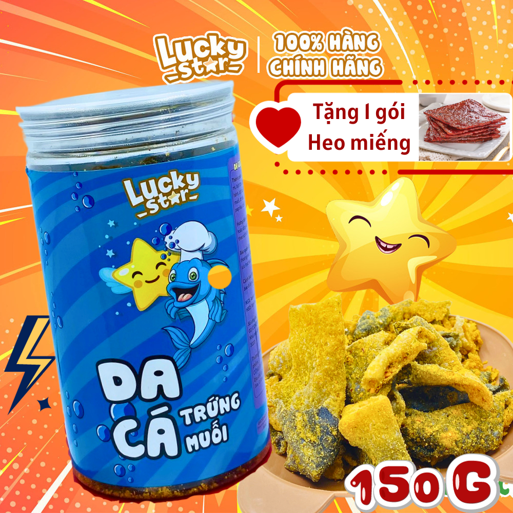 Da cá trứng muối hũ 150g combo ăn vặt ngon rẻ