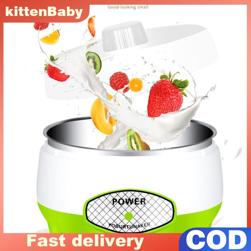 👉Hot Sale kittenBaby 1L điện sữa chua nhà sản xuất mini tự động nhà bếp đa chức năng thiết bị cho sữa chua gạo rượu vang ngọt ngào tự làm lên men
