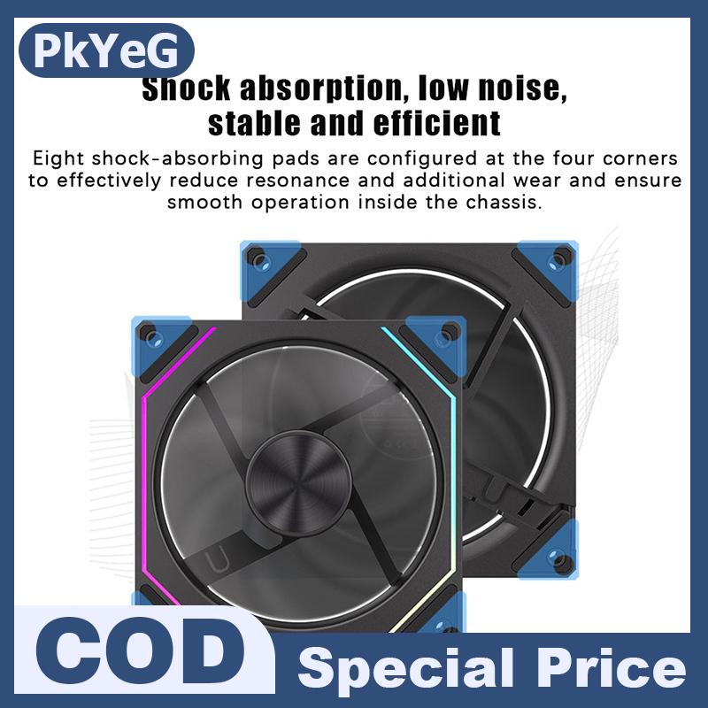 PkYeG 12cm argb 4 pin yên tĩnh Máy Tính Cooler Fan 12V 8001600 vòng/phút Khối lượng không khí lớn cho PC chơi Game trường hợp Giá 111,499 Đồng*Miễn phí vận chuyển