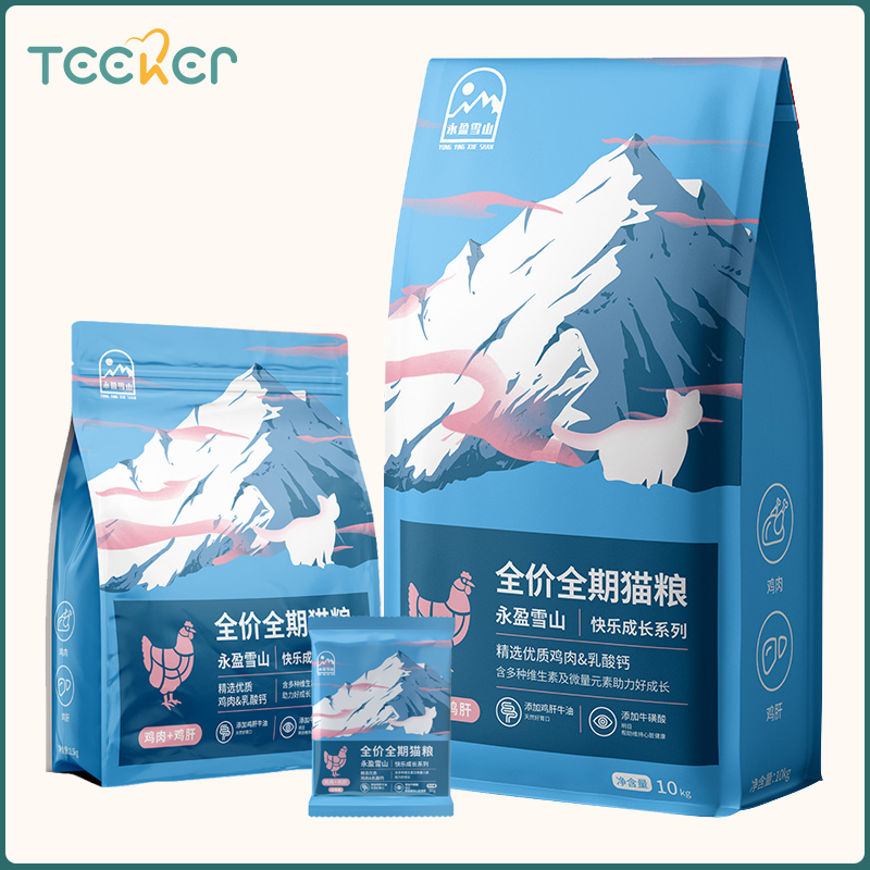 Cat Food Happy Growth Series Complete Chicken Flavor Cat Food Added with Sulfuric Acid Improve Eyesight Protect Eyes ราคา 42 บาท*ส่งฟรี
