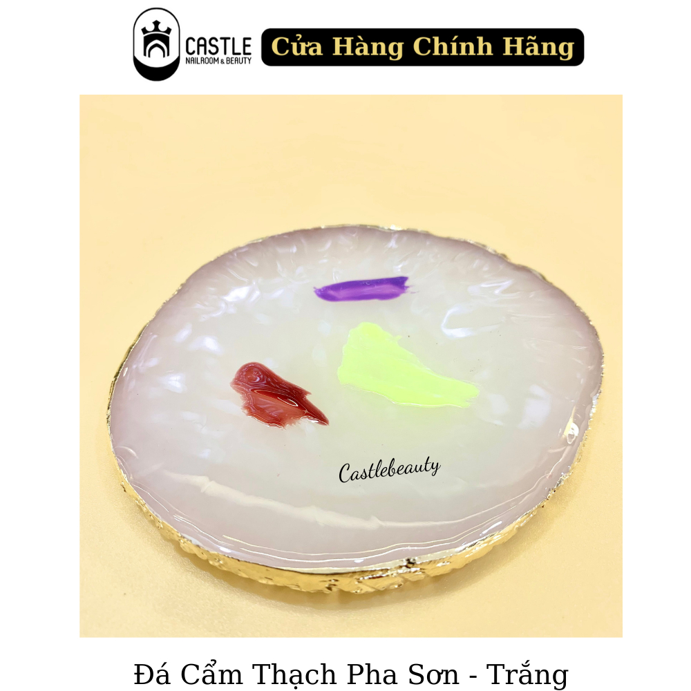 Đá cẩm thạch pha màu sơn gel - dụng cụ làm nail