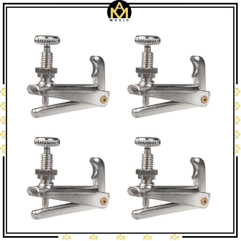 4 cái dụng cụ chỉnh đàn violin phụ kiện đàn Violin ST kim loại điều chỉnh cho 3/4-4/4 violin điện & đàn violon cổ điển fiddle tailpiece tuners