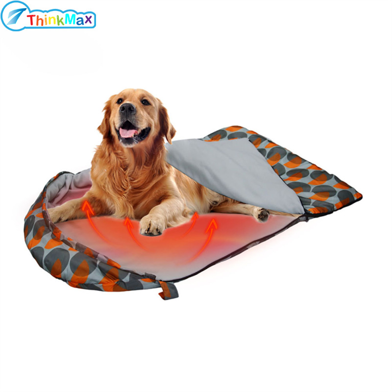 Portable Dog Sleeping Bag, Waterproof Packable Dog Bed With 3 Adjustable Heating Modes, Washable Pet Sleeping Bed For Travel Camping Hiking ราคา 928 บาท*ส่งฟรี