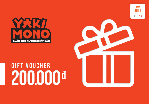 Evoucher - Phiếu quà tặng Yakimono 200k
