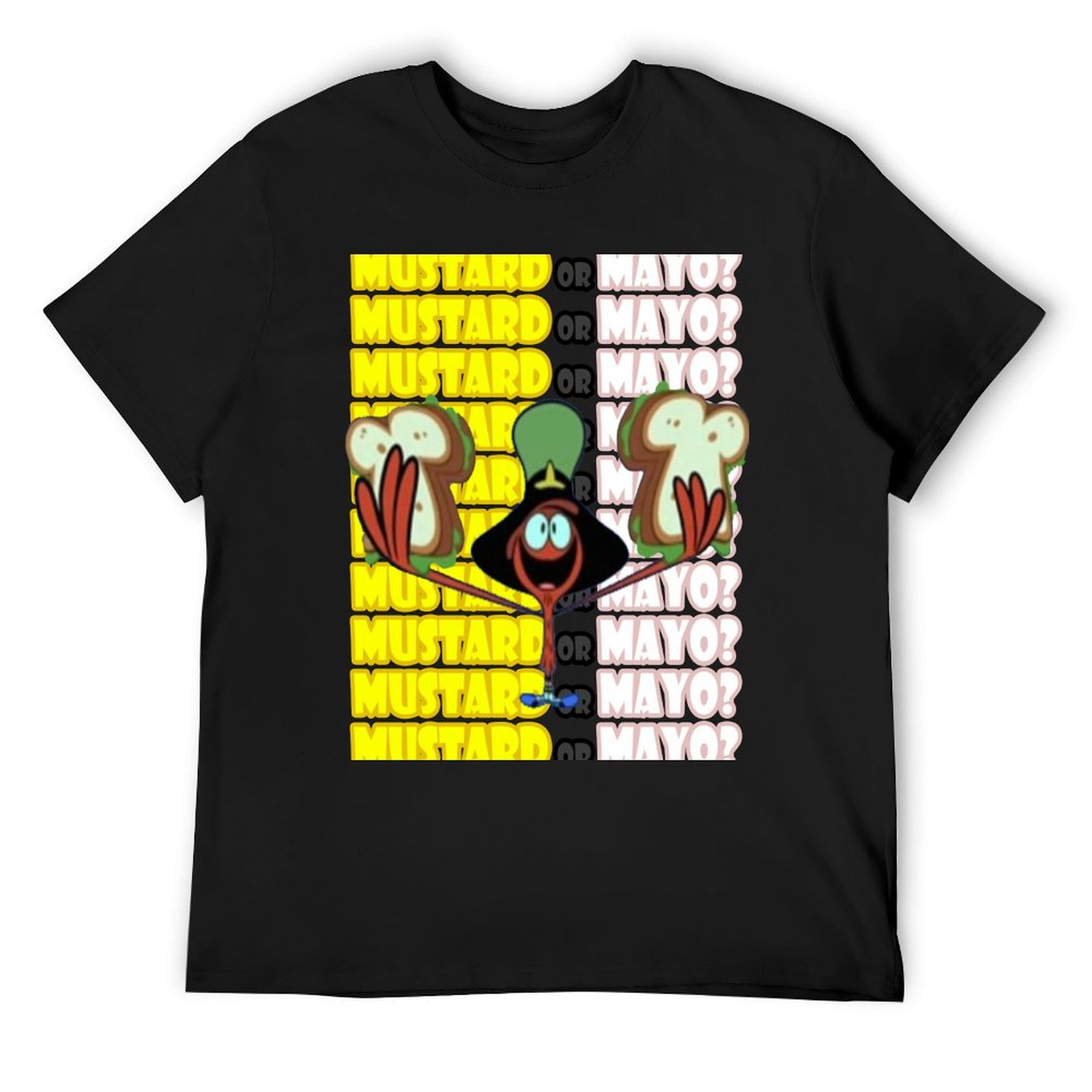 Wander over Yonder - Mustard or Mayo? T-Shirt customs aesthetic clothes black t-shirts for men