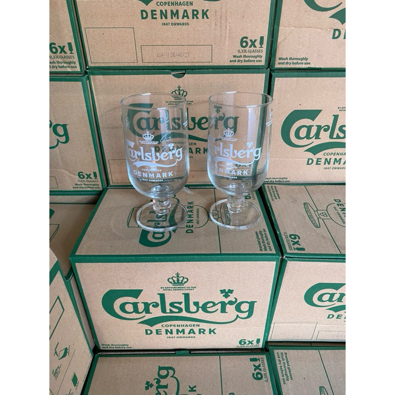 Set 6 ly bia carlsberg 330ml