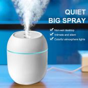 Portable USB Air Humidifier with LED Light and Aroma