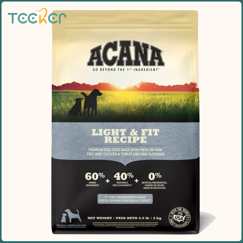 ACANA 2KG Light & Fit Recipe Dry Dog Food Grain Free Dog Food Weight Control ราคา 3,454 บาท*ส่งฟรี