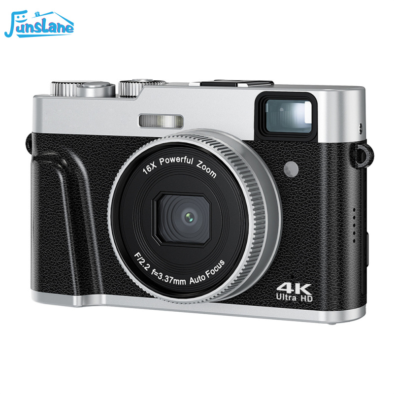 FunsLane 4K Digital Camera 48MP Auto Focus Vlogging Camera For YouTube 16X Digital Zoom Anti-Shake Video Camera With Flash Display ราคา 4,513 บาท*ส่งฟรี