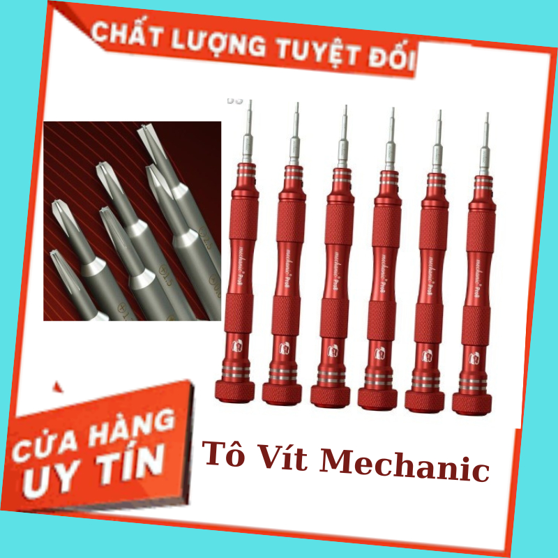 Tô vít sửa ᴄhữa điện thoại Mechanic màu đỏ mới chất lượng cao bảo hành 12 tháng