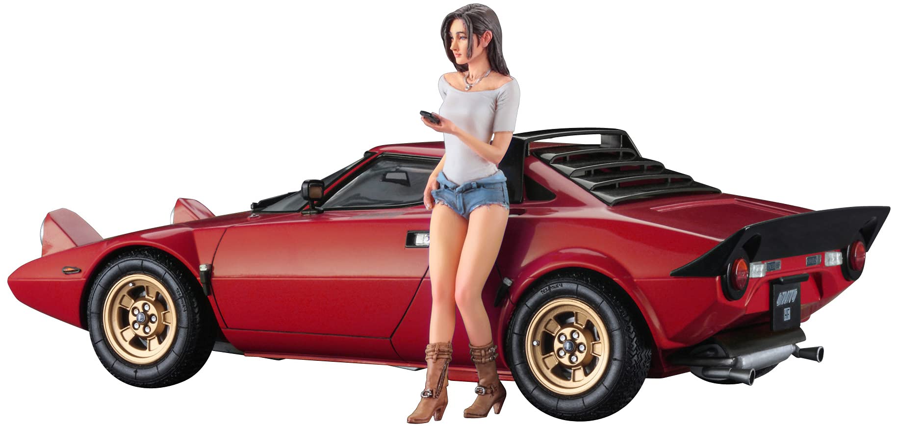 【100% original From Japan 】 Hasegawa 1/24 Lancia Stratos HF Stradale w/Italian Girls Figure Plastic Model 20543 ราคา 2,504 บาท*ส่งฟรี