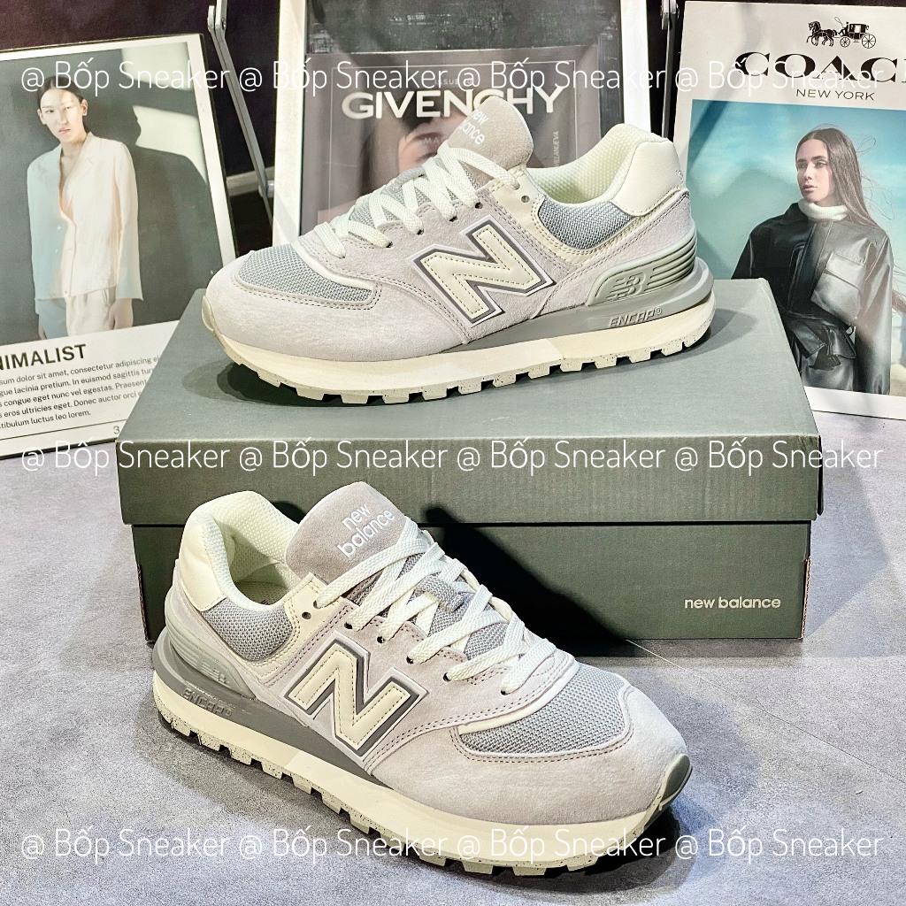 Giày Thể Thao NB 574 Legacy 'Grey SeaSalt' l Giày NB574 Xám Xanh Bản Cao Cấp Full Size 36-44