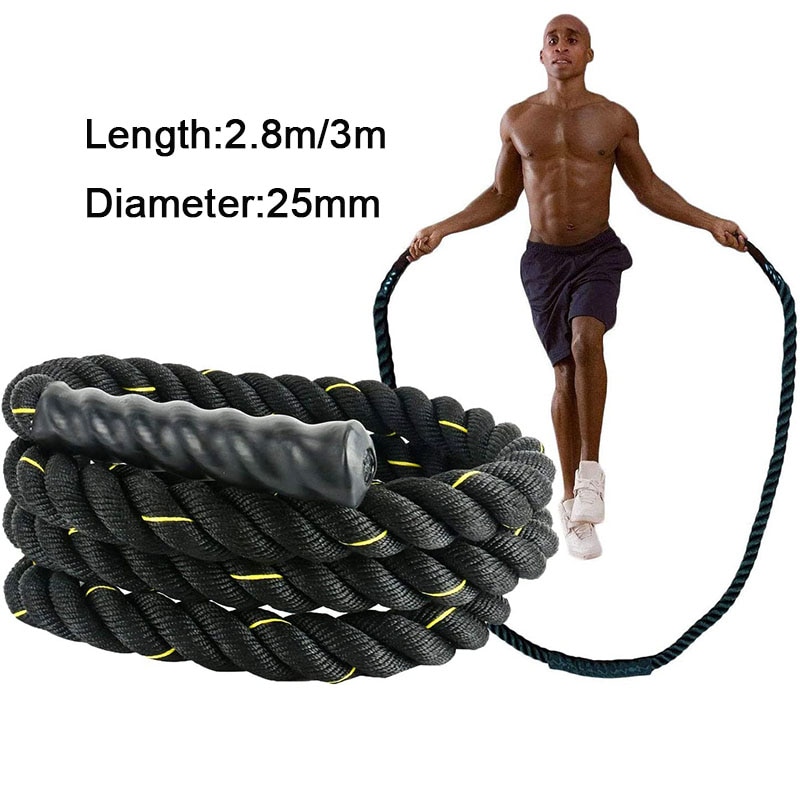 Tập thể dục Dây nhảy nặng Crossfit Trọng chiến đấu Bỏ qua dây điện đào tạo nâng cao sức mạnh thể hình cơ bắp nhà Thiết bị tập thể dục