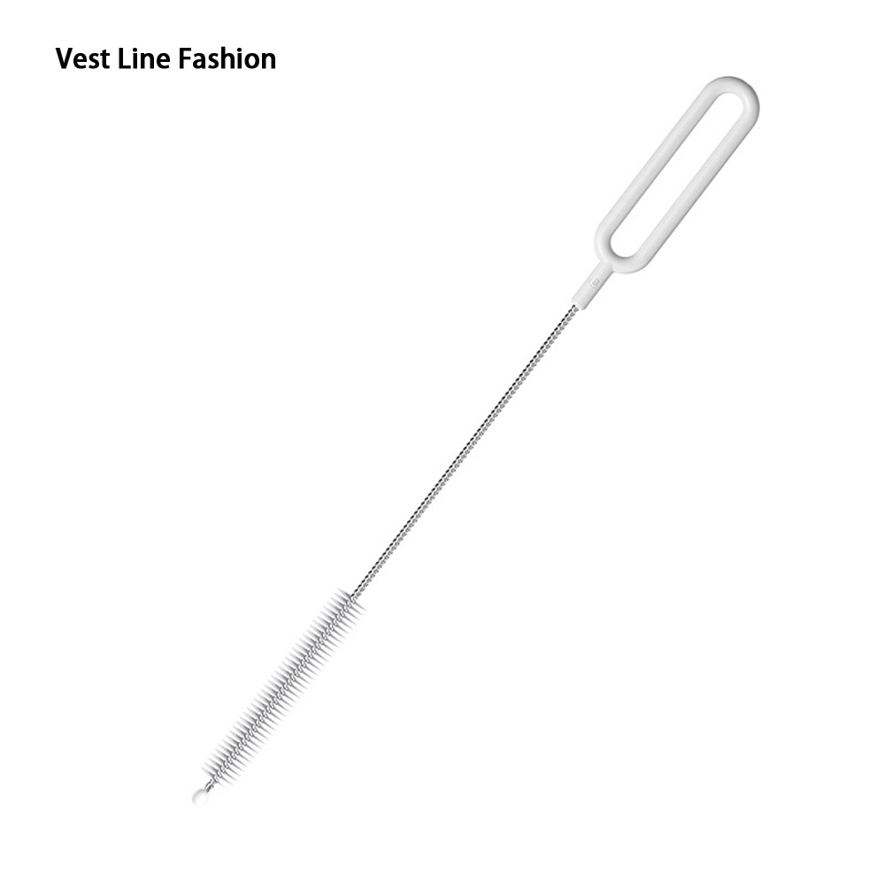 Sanitary brush, straw, baby bottle, stainless steel handle, long and flexible, multifunctional ราคา  4 บาท*ส่งฟรี