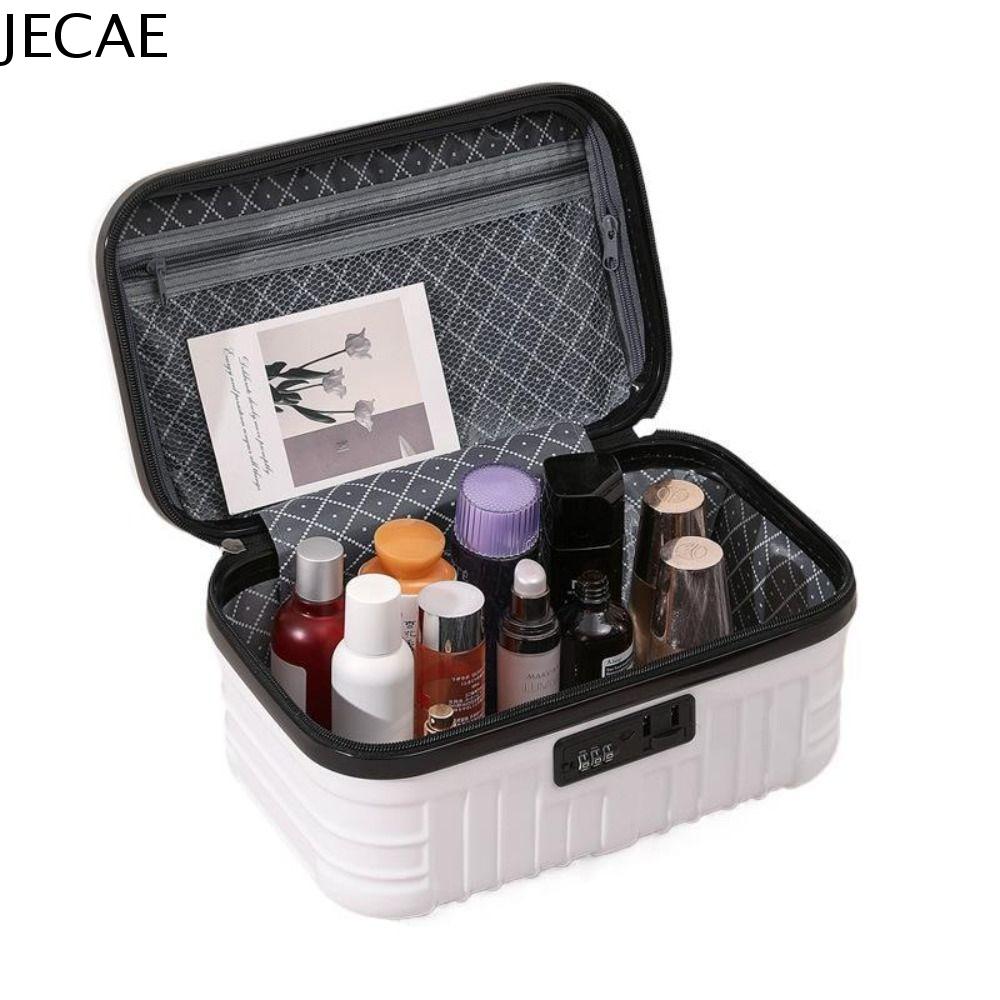 JECAE Dung lượng lớn Hộp đựng mỹ phẩm 17 inch Di động Túi trang điểm Hộp nhỏ Chống thấm nước Túi hành lý mini Du lịch