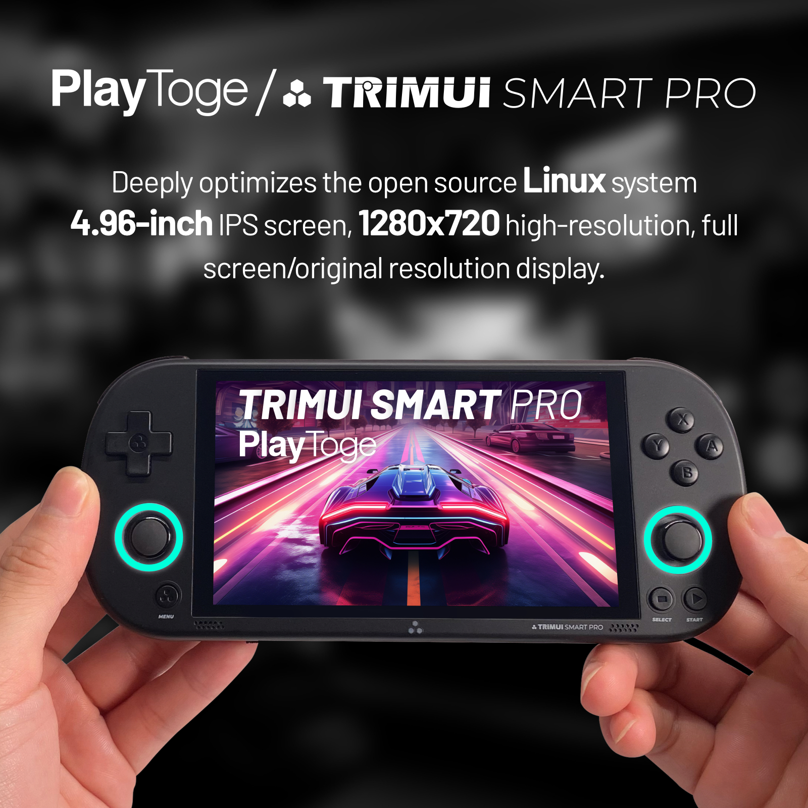 [tgrx] Trimui Smart Pro, Handheld Game Console, 4.96 Inch IPS 1280x720 Screen, 5000mAh 6+Hours Battery, Support Wireless Network ราคา  6,447 บาท*ส่งฟรี