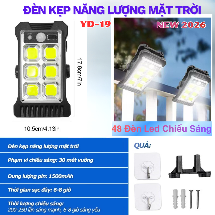 Đèn LED Năng Lượng Mặt Trời Thế hệ mới– Đèn Pha Mắt Ngọc Ngoài Trời Siêu Sáng Pin Trâu Kèm điều khiển